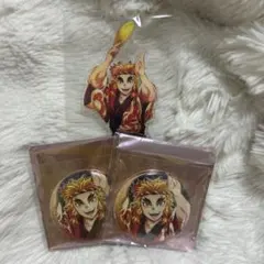 煉獄杏寿郎 阿波踊り アクリルスタンド 缶バッジ