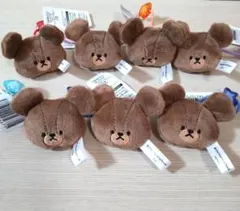 くまのがっこう マスコット付きヘアアクセサリー 7個セット