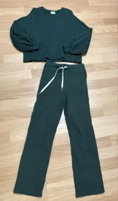 RED & BREAKFAST ダークグリーン セットアップ Sサイズ　美品