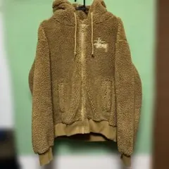 Stussy フリースジャケット ベージュ　S