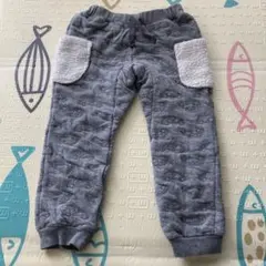 アプレレクール　車柄　パンツ　ズボン　グレー