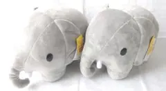 ブルーナアニマル 特大サイズぬいぐるみ ゾウ グレー 2体