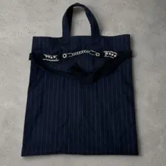 希少　COMME des GARÇONS パールチェーン　トートバッグ ネイビーのサムネイル