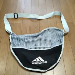 adidas アディダス　サッカーボールケース　サッカーボールバッグ　グレー×黒