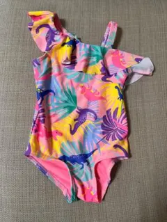 H&M 92cm カラフルネオン水着　恐竜