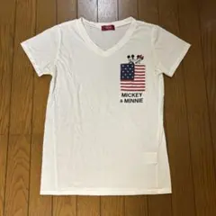 ゆ*ん様 Disney Mickey & Minnie VネックTシャツ