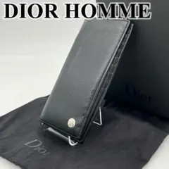 DIOR HOMME 長財布 フラップウォレット ロゴ金具 黒 保存袋、箱付きのサムネイル