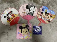 ミッキー　うちわ　タオル