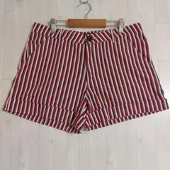 BLUE CRUSH レディース ゴルフ ショートパンツ ストライプ Lサイズのサムネイル