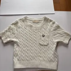 【Rady 】ケーブルニット 半袖 ホワイトのサムネイル