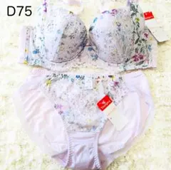 トリンプ きゅっと寄せブラ ブラ&ショーツセット D75セット