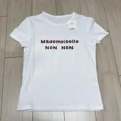 《新品》マドモアゼルノンノン 前後ロゴ 半袖Tシャツ　カットソーのサムネイル