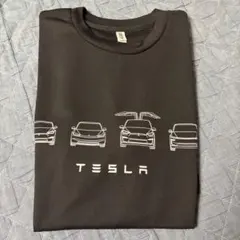 当選品 新品未使用 Tesla テスラ 車両シルエット Tシャツ Ｌサイズのサムネイル