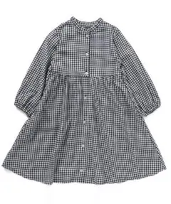 ☆アプレレクール 衿フリルギンガムチェックワンピース