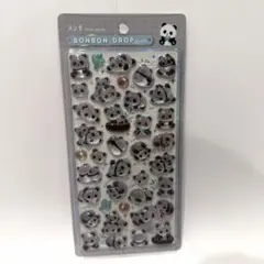 【正規品】　ボンボンドロップシール　アニマル　パンダ　クーリア　シール帳