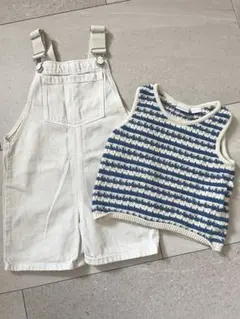 ZARAキッズ　3.4y サロペットセット