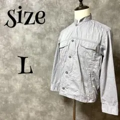 【ゴールデンベア】　ジャンパー　　ブルゾン　アウター　フルジップ　ボタン　L