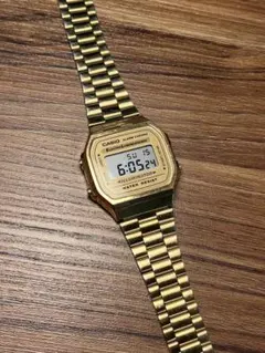 カシオヴィンテージ　イルミネーター　ゴールド✖️パールホワイト 2026年最新】カシオ casio イルミネーター腕時計の人気アイテム - メルカリ