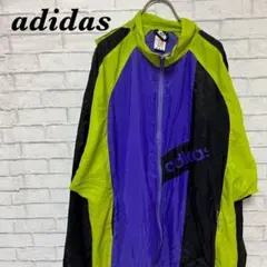 【激レア】adidas アディダス ナイロンジャケット ロゴ フルジップ