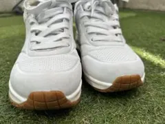 SKECHERS エアクッション ホワイトスニーカー　5/6GW最終日終了