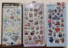 可愛いボンボンドロップシール3枚まとめセット