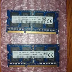 【計16GB】SKhynix 8GB DDR3L ノートPC用メモリ 2枚セット
