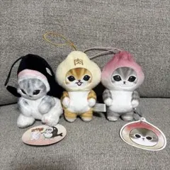 mofusand モフサンド マスコット 3種セット シャチ 肉まん桃まん 美品