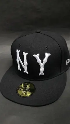 NEWERA 59FIFTY NYヤンキースビッグスカルボーンNYキャップ1/2