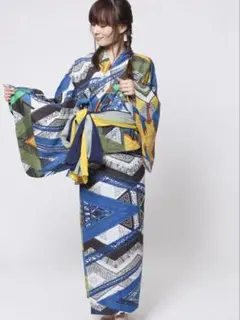 沖縄紅型風 ユートピア セパレート浴衣 帯セット チャイハネ - メルカリ