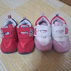 西松屋　くつ　シューズ　スニーカー　キッズ　14cm、15cm2足セット