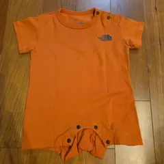 【70】THE NORTH FACE ベビー ロンパース オレンジのサムネイル
