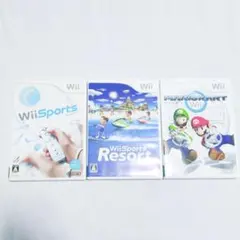 【人気3本セット】 Wiiスポーツ ＋ Wiiリゾート ＋ マリオカートWii