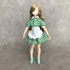 ブラウス×スカート×エプロン　4点セット　グリーン