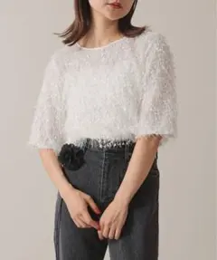 スローブイエナhabi Feather プルオーバーのサムネイル