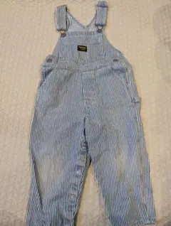 OshKosh B'Gosh オーバーオール 青と白のストライプ