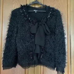 TO BE CHICボレロ黒カーディガン