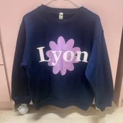 トレーナー 130cm ブランシェス 新品 送料無料 ネイビー 花 裏起毛