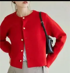 ROPE' PICNIC ロペピクニック　ミラノリブ金ボタンニットカーディガン