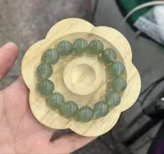 翡翠ビーズブレスレット 14個