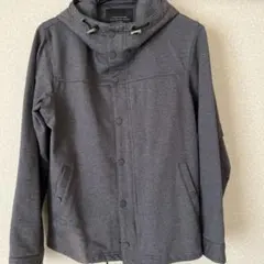 nano universe フード付きグレージャンパー