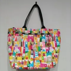 ディズニー レスポートサック　ハンド トート バッグ イッツアスモールワールド