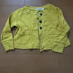 familiar カーディガン 80 イエロー