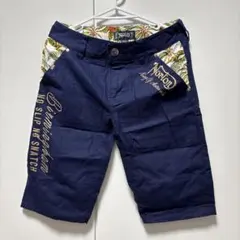 ネイビー ショートパンツ ENGLAND刺繍のサムネイル