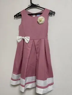 ピンク ノースリーブ ワンピース　140