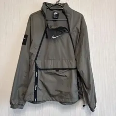 NIKE AIR ナイロンジャケット ハーフジップ カーキのサムネイル