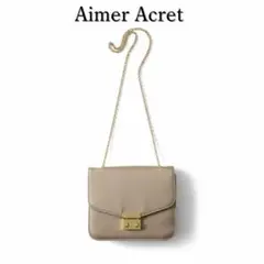 Aimer Acret エメエクレ パーティーバッグ チェーン スクエア