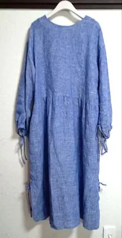 美品♡サマンサモスモス♡リネン100％長袖ワンピース