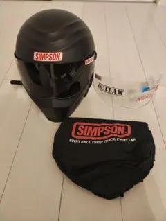 SIMPSON アウトローフルフェイスヘルメット マットブラックのサムネイル