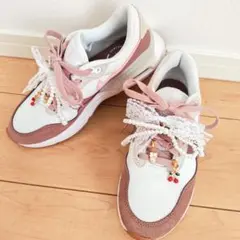 NIKE AIR MAX SYSTM ピンクブラウン スニーカーデコ