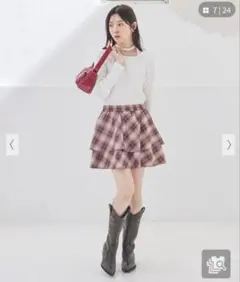 新品タグ付き ハニーズ ミニティアードスカート M